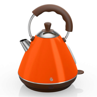 Swan Retro Pyramid Kettle - Orange Swan Retro Pyramid Kettle - Orange